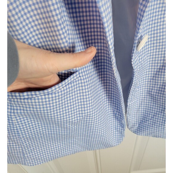 Talbots Plus Size Gingham Blazer Jacket Size 14WP - Picture 8 of 10